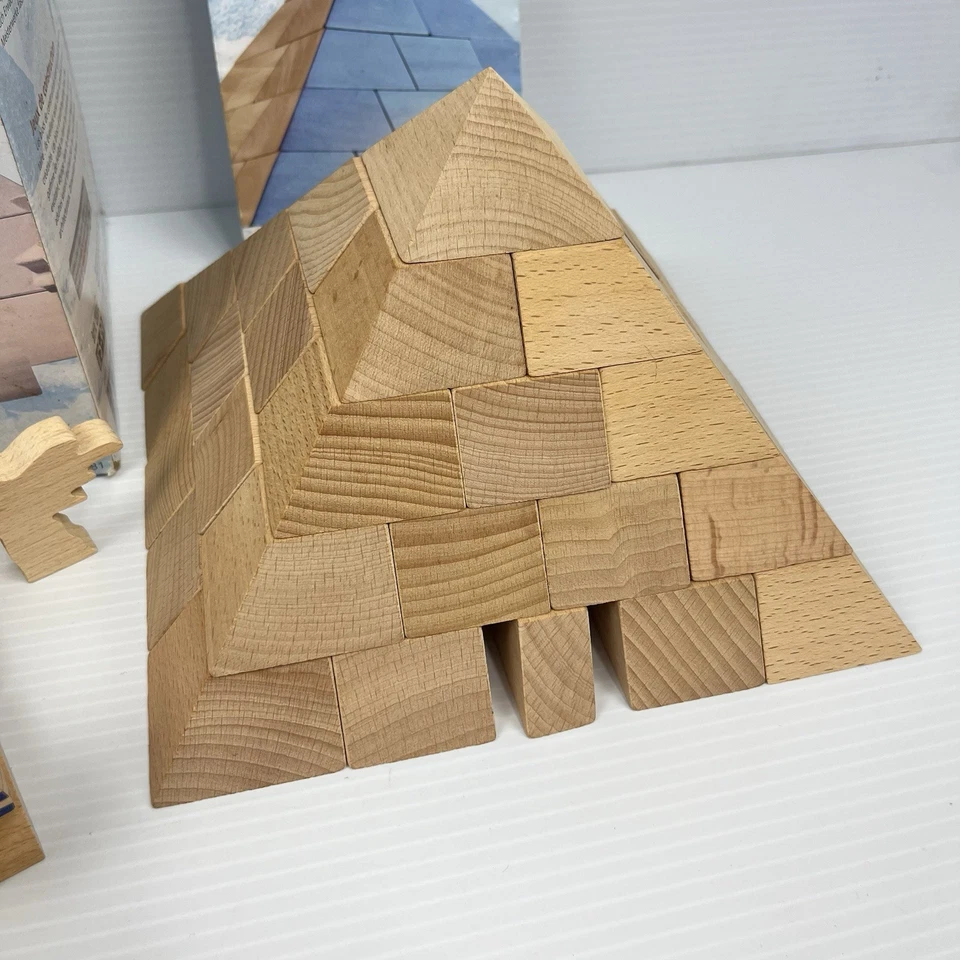 HABA Master Builder Set Pyramid *COMPLETE* Wooden Block Model RARE (PREOWNED) - Image 2 of 4