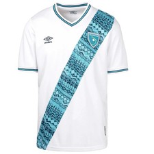 Men's 23/24 Guatemala National Team Home Short Sleeve Soccer Jersey, White/Sk...