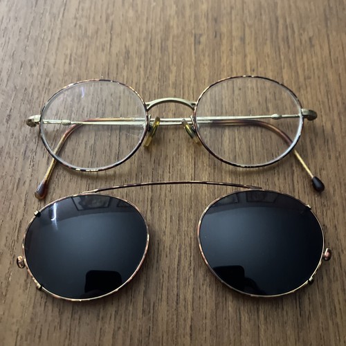 VINTAGE Giorgio Armani 252 1022 oro tartaruga 46 20 140 montatura occhiali Italia