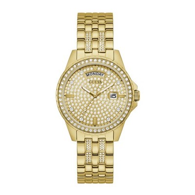 Womens Wristwatch GUESS LADY COMET GW0254L2 Stainless Steel Golden Swarovski