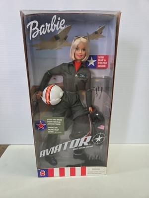 Vintage 2001 Barbie Doll AVIATOR AAFES Special Edition Sealed In