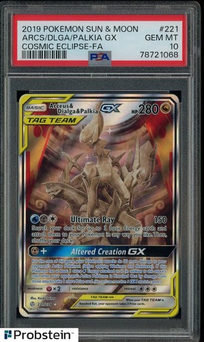 Arceus & Dialga & Palkia-GX graded PSA 10 for sale on eBay