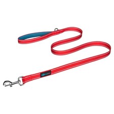 5 FT Dog Leash Padded Handle, Reflective Walking Lead Small Medium Large Red, A