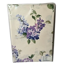 The Company Store VINTAGE FULL FLAT Sheet Lilac Purple Flower 100% Cotton