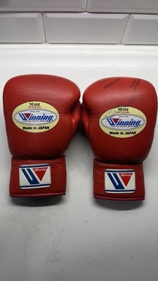 Winning ボクシンググローブ 10 oz 赤 MS-300 Authentic WINNING MS-300 Professional Boxing Fight Gloves 10oz Red
