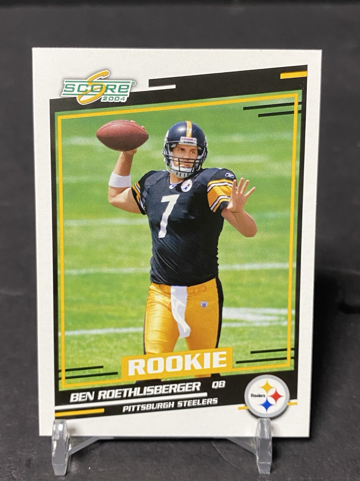 2004 Score Ben Roethlisberger Rookie RC #381 Pittsburgh Steelers B