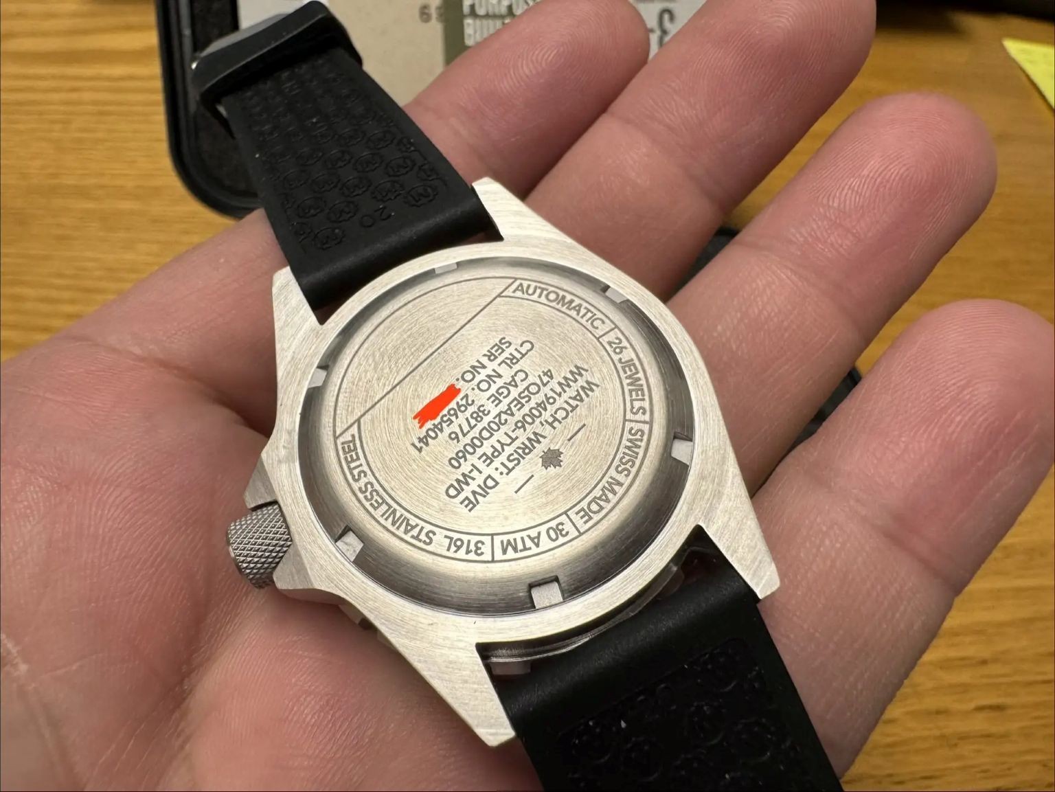 Marathon 41mm OSAR-D Arctic, Swiss Automatic Military 300M Dive Watch image 3