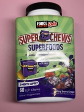 Force Factor Kids Superfood Super Chews, Kids Vitamins C & D, Immune Support Sup