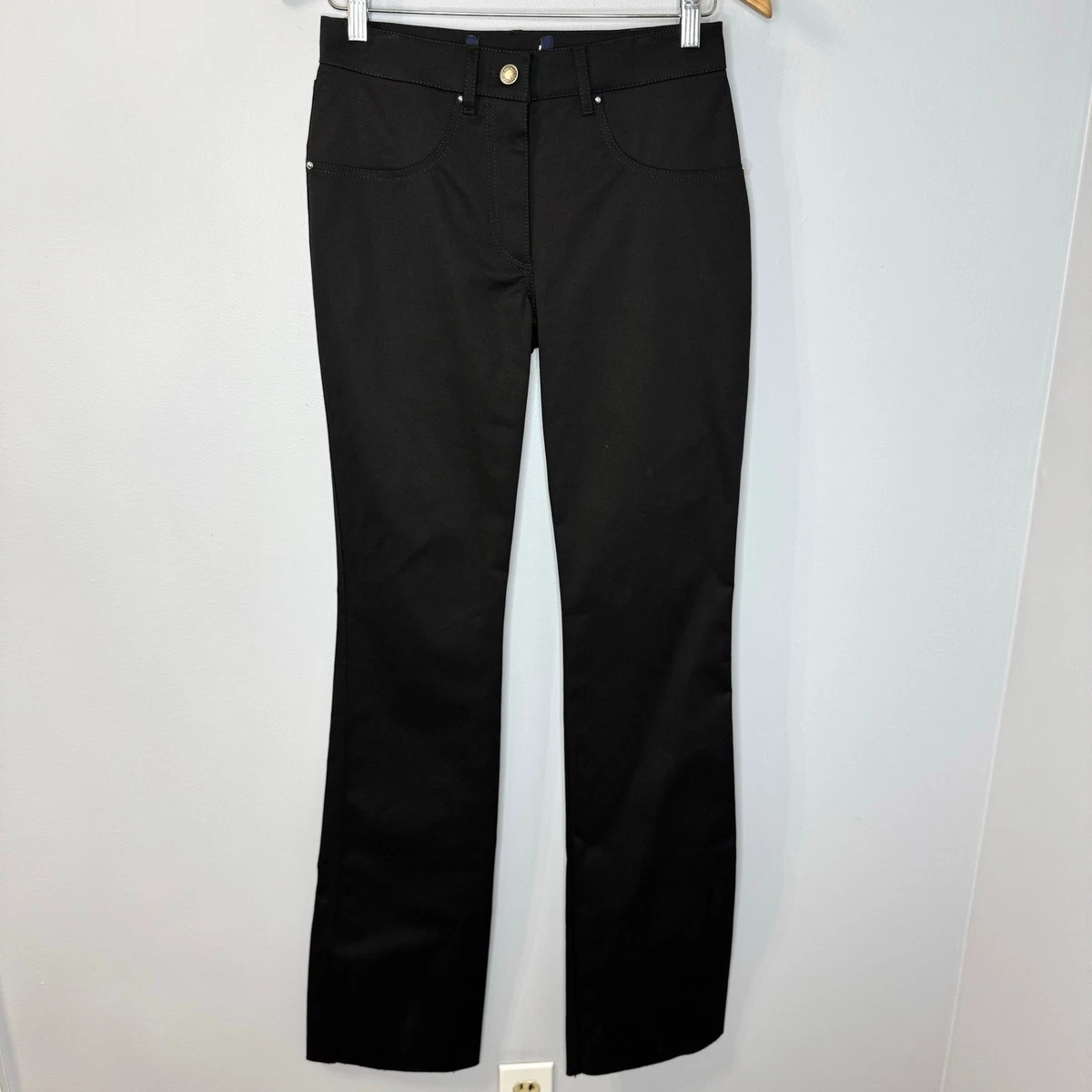 Louis Vuitton Uniform Black Stretch Pant Women's 32 - 2 Luxury