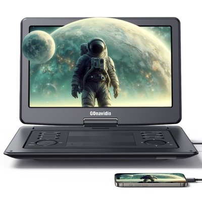 19'''' Full HD 1080P Portable DVD Player 16'' Large Screen HDMI 6 Hours Battery USB