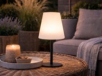 Solarleuchte Tischleuchte Outdoor, Per USB & Solar Ladbar, Tischlampe Ohne Kabel