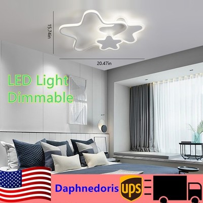 37W Acrylic Star shape LED Ceiling Light Living Room Decoration Lamp with Remote