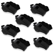 7 Pack Whistles, Coaches Whistles with Lanyard Sports Whistle Loud Crisp Sound W