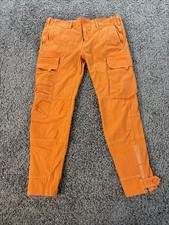 Vintage Ralph Lauren Pants Womens 32x26 Orange Military Cargo Utility Y2K