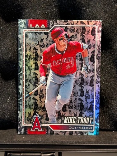 2026 Topps MIKE TROUT Easter Bunny Foil Parallel card #350