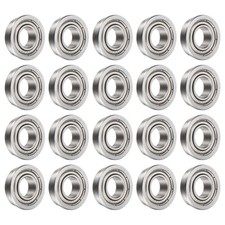 10Pcs Flanged Ball Bearing - 1/2inchID x 1 1/8inchOD x 5/16inchThickness 