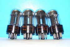 6SN7GTB Sylvania radio audio amplifier vacuum tubes 4 valves tested 6SN7GT 6SN7
