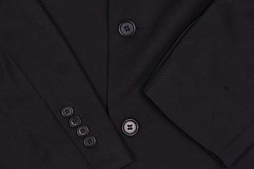 Hugo Boss Einstein/Omega 110s Black 3-Button Suit 42R Pleated Cuffed Pants 30x30 - Picture 7 of 18