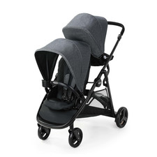 Graco Ready2Grow 2.0 Double Stroller, Twin Baby Stroller Features Bench Seat and