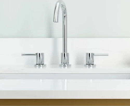 Signature Hardware 483883 Lexia Chrome Gooseneck Bathroom Faucet with Pop-Up Dra - Picture 6 of 6