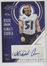 2016 Panini Absolute Rook Ink Silver 376/399 Kamalei Correa #28 Auto 0f6