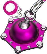 TOPKNOT Dog Tie Out Cable and Stake, up to 200lbs 360 Swivel Dog Run- No T