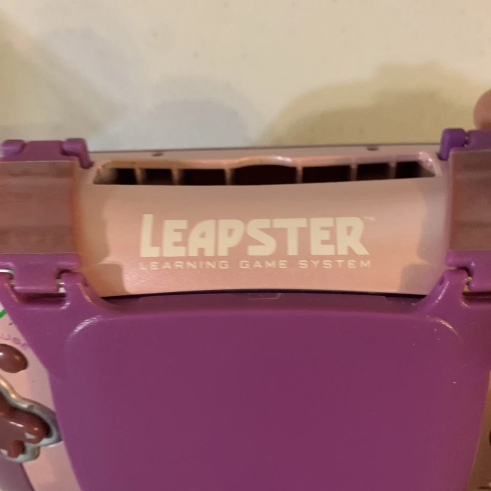 Leap Frog Leapster Learning Portable Game System Pink Purple With Incredibles - Image 4 of 4