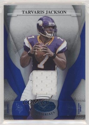 2008 Leaf Certified Materials Mirror Blue 32/50 Tarvaris Jackson #78 7eo
