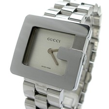 Gucci G Watch 3600L Women's Silver Square Quartz Wristwatch