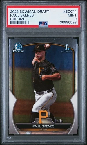 2023 Bowman Draft #BDC14 Paul Skenes Chrome PSA 9 Rookie RC