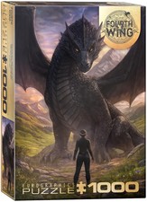 Violet Meets Tairn Fourth Wing 1000 Puzzle Jigsaw Eurographics New