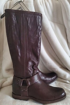 NEW FRYE Phillip Harness Boots Brown 5.5 Womens