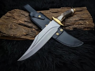 Brad Pitt Bullet Train  The Wolf  Replik Bowie Messer Handgefertigtes Jagdmesser