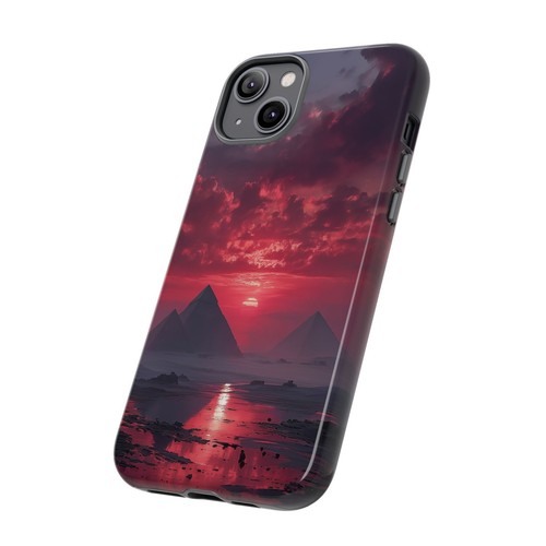 Egypt Pyramids Blood Red Sky Phone Case for iPhone, Samsung Galaxy, Pixel - 第 75/239 張圖片