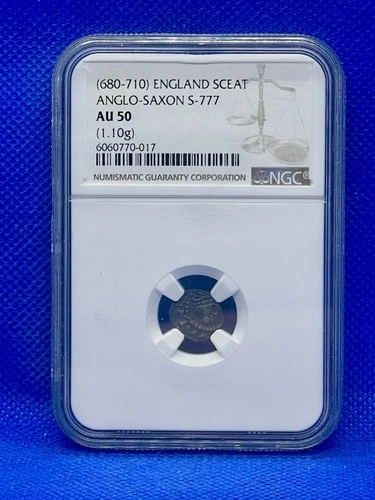 680-710 England Sceat Anglo-Saxon S-777 NGC AU50