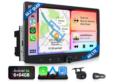Android Auto Car Stereo Double DIN Wireless Apple CarPlay GPS Navigation WiFi 6
