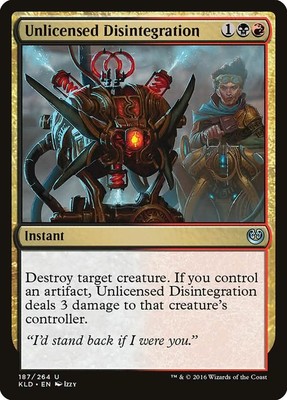 Unlicensed Disintegration [Kaladesh] Near Mint