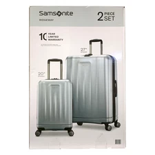Samsonite Ridgeway Hardside 2-Piece Spinner Luggage Set (Silver)
