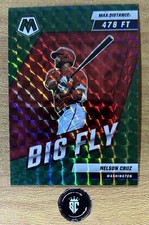 Nelson Cruz 2022 Panini Mosaic Baseball Big Fly Green Mosaic Prizm #BF-9