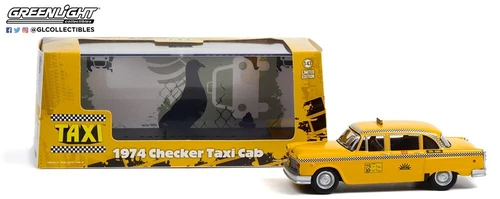 Greenlight 86601 1/43 - Taxi ( 1978-83 Série TV ) 1974 Checker Taxi Soleil Cab