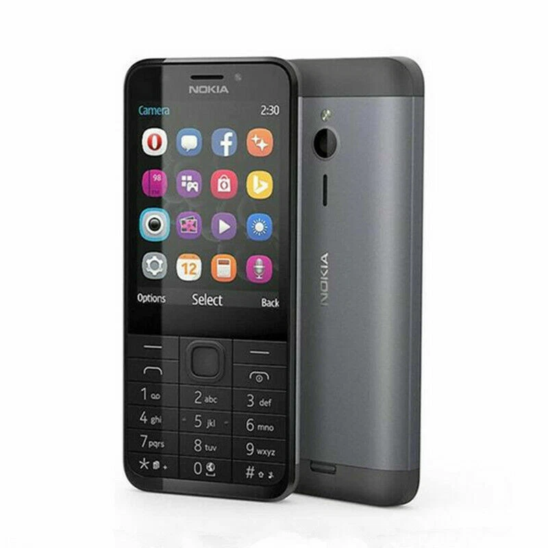 Cellulare originale Nokia 230 Dual SIM GSM 2,8" 2MP MP3 Bluetooth sbloccato - Immagine 4 di 4