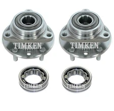 Front and Rear Wheel Bearings & Hubs Kit Timken For S10 Sonoma 4WD 4-Wheel ABS