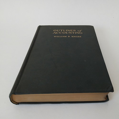 1923 "Outlines Of Accounting" By William S. Krebs, Henry Holt 1st Edition HC GD - Picture 12 of 12
