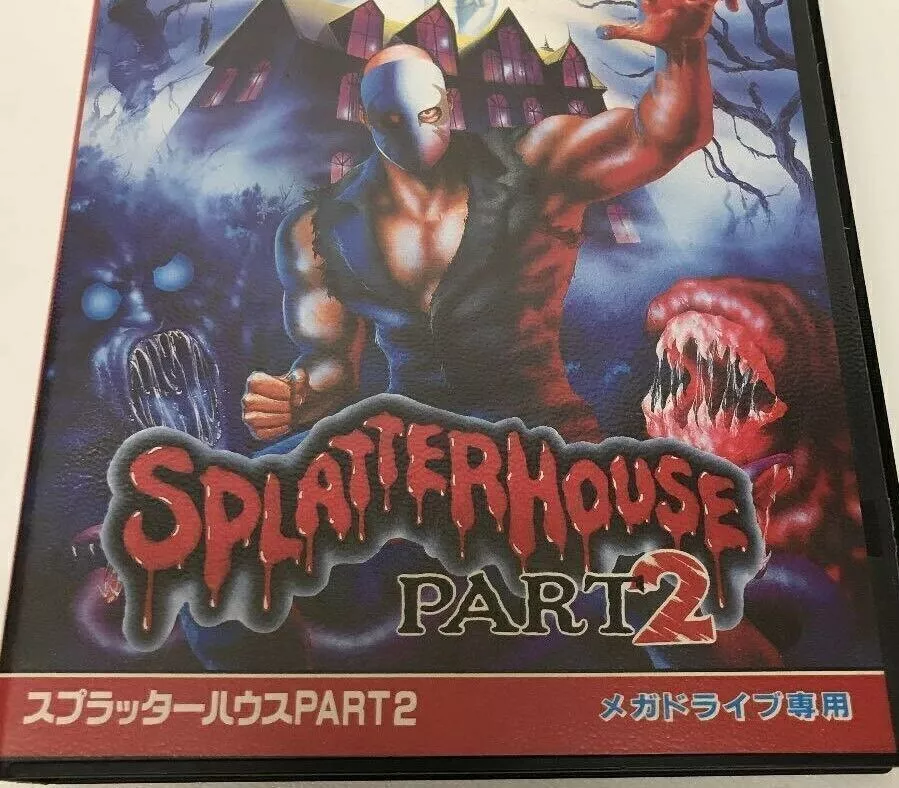 SPLATTER HOUSE II PART 2 namcot Sega Mega Drive MD Genesis Rare