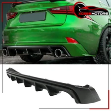 For 14-16 Lexus IS250 IS350 IS200T 4Dr Rear Bumper Diffuser Spoiler Unpainted PP