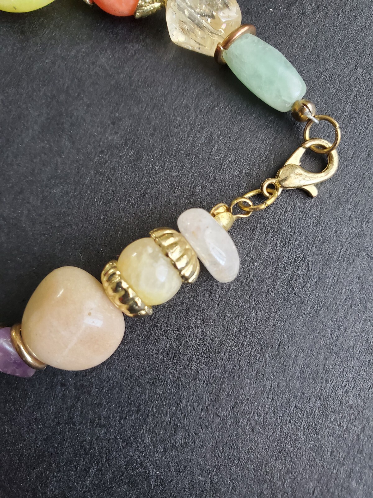 Real Multi Colored Stone Bracelet - image 9