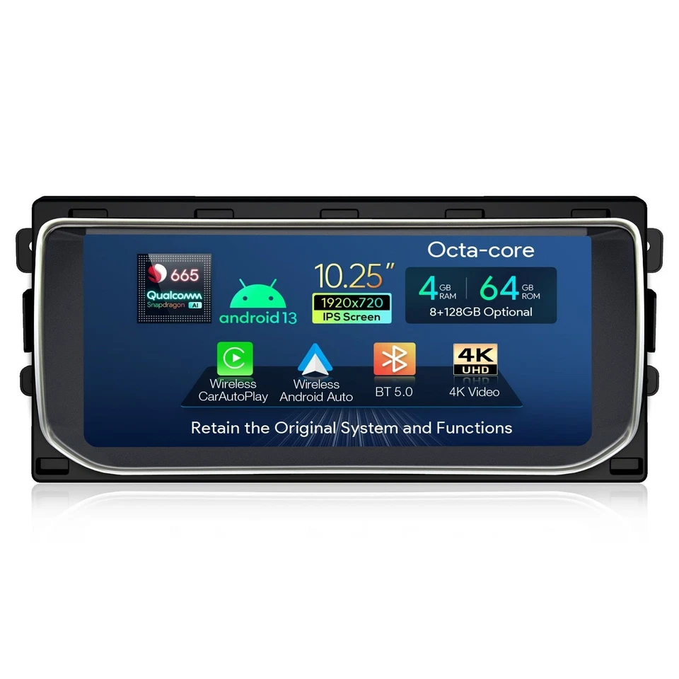 AUTORADIO ANDROID 4/64GB RANGE ROVER EVOQUE 2013-2018 STEREO AUTO TOUCH XTRONS - Immagine 2 di 3