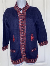 BABY ALPACA Open Front Cardigan Sweater Sz Sm Excellent Condition