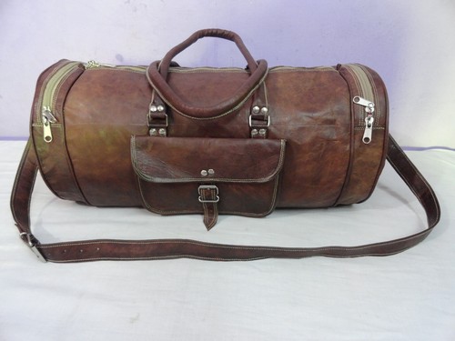 XLL 30 "sac de chèvre en cuir véritable voyage bagage de sport Duffle