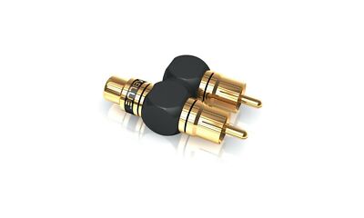 1Stk viablue XS Rca Cinch Adapter Subwoofer Y Adapter